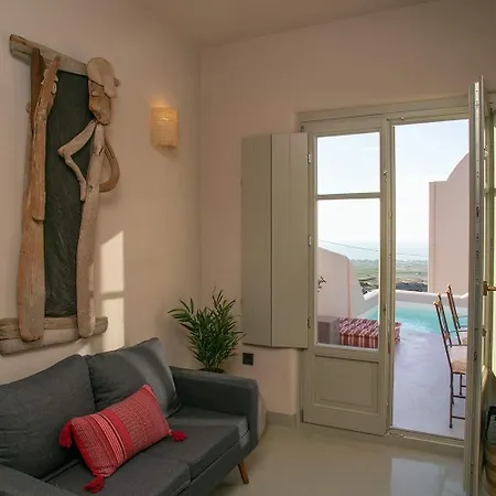 Pink Freud Santorini Villa