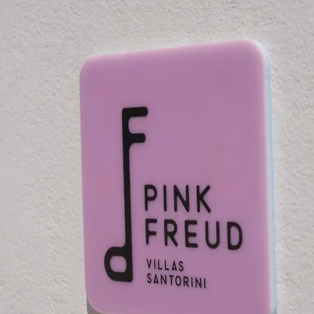 Pink Freud Santorini Villa