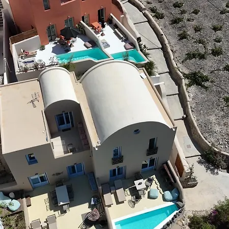 Pink Freud Santorini Villa